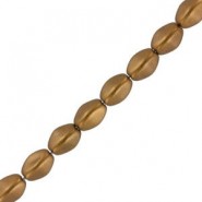 Czech Pinch beads 5x3mm Brass gold 01740